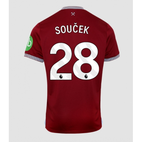 Billige Fotballdrakt West Ham United Tomas Soucek #28 Replika Hjemmedrakt 2025-26 Kortermet Billige Fotballdrakt West Ham United Tomas Soucek #28 Replika Hjemmedrakt 2025-26 Kortermet